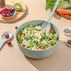 LOVYANXUE Bamboo Fiber Salad Bowl with Servers Set Large 9.8inches