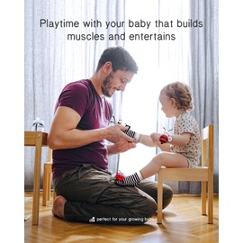 Infinno Infinno High Contrast Baby Toys Infant Rattle Socks and Wristband Set, Ideal Baby Sensery Toy Gifts for Newborn 0-12 Months, Perpect Black and White Toys for Boys and Girls As Baby Shower Gifts