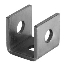 heneng 20 Pcs U Shaped Bracket for 1" Panel or Square Tube, 3/8" Bolt Hole, Weld-on Railing Brackets U Clamp, 1/8" Thick
