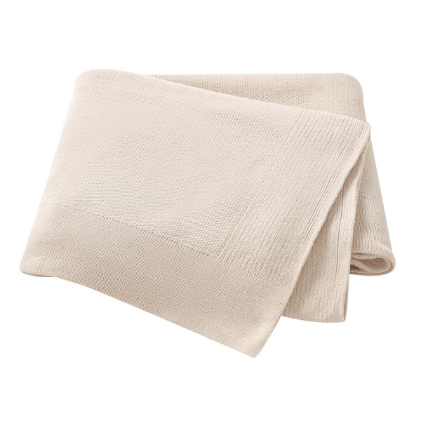 mimixiong Baby Blanket 100% Cotton Knit Baby Blankets Baby Gifts