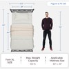 Yaheetech Twin XL Bed Frames Metal Platform Bed with Headboard