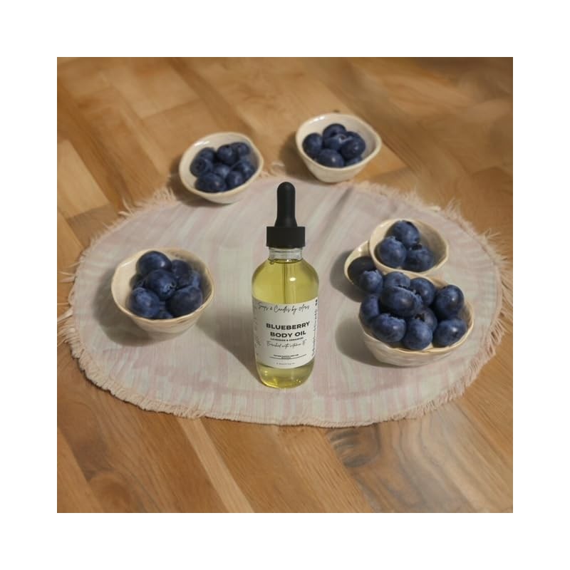 Generic Blueberry Body Oil with Lavender and Geranium, enriched with