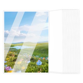 OLYCRAFT 12Pcs No Holes Sheet Protectors 22x31cm Clear Page Protectors Letter Size Paper Protector Paper Sleeves Clear View Page Protector Heavy Duty for Paper Posters Awards