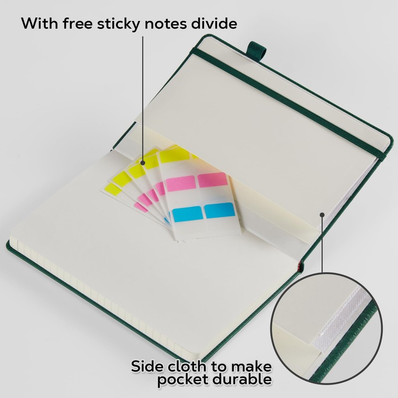 FOCUS DAY Lined Notebook Journals for Women/Men Work, 2 Pack
