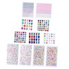 Operitacx 11 Sheets Crystal Stickers Bling Stickers Children's Crafts for