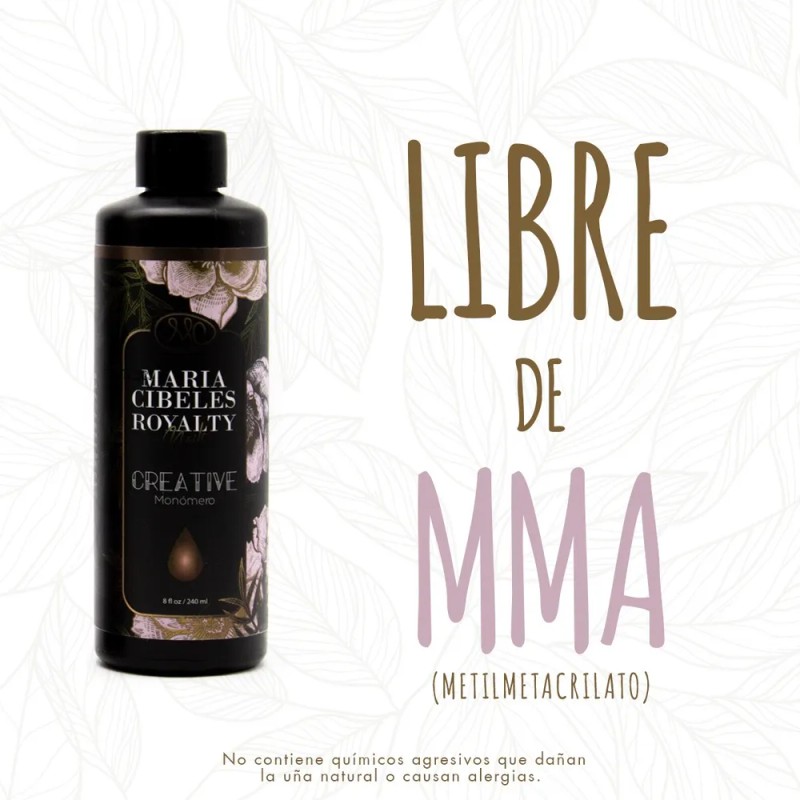 Monomero Liquido De Uñas Mc Royalty Para Acrilico 2pz De