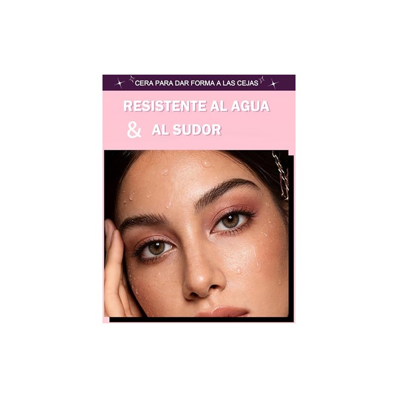 Erinde Cera Transparente Para Cejas Gel Moldeador, Duradero, Impermeable y