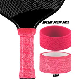 Lizard Skins DSP Ultra Pickleball Grip – 0.8mm Thickness Pickleball Paddle Grip Tape – 11+ Colors (NEON Pink)