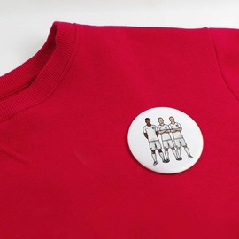 2 x 38mm 'World Cup Football Team' Small Button Pin Badges (BB00125409)