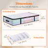 Lifewit 2 Pack Under Bed Storage, 60L Large Clear Plastic