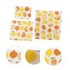 GLEAVI 3pcs Reusable Beeswax Food Wraps Fresh-Keeping Cloths for Food