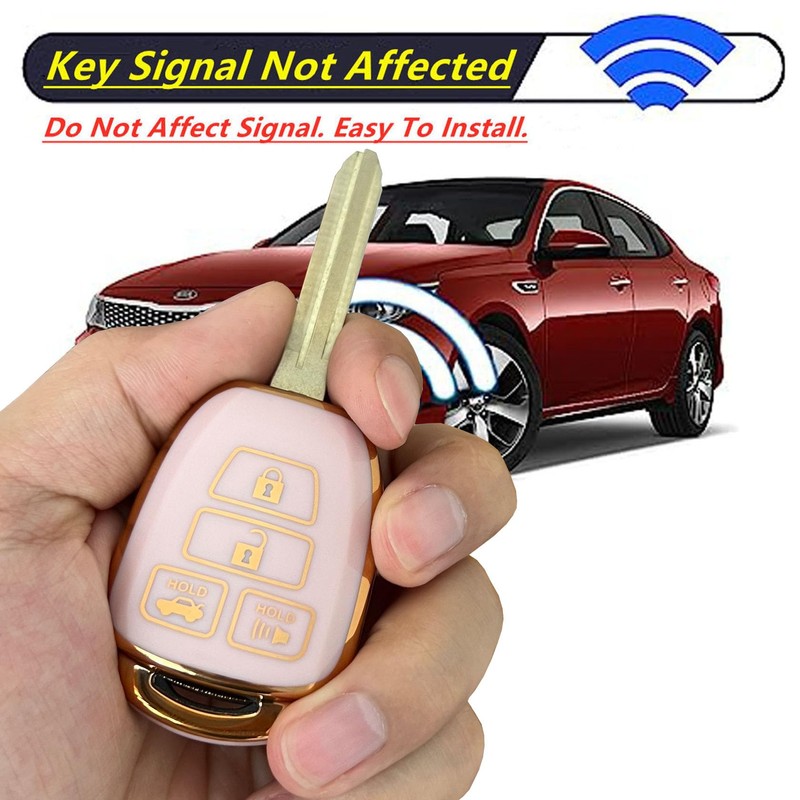Rilnaewn Keyless Entry Systems for Toyota Key Fob Cover Fit