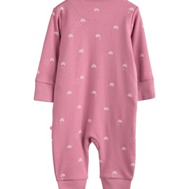 NEXT Baby Foot-Free Ribbed Pyjamas Pack of 3, Pastel Character