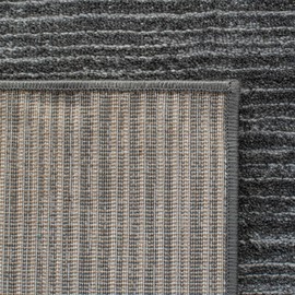 SAFAVIEH Vision Collection Area Rug - 3' Square, Grey, Modern Ombre Design, Non-Shedding & Easy to Clean, Ideal for Foyer, Entryway, Bedroom, Accent Space (VSN606D)