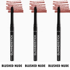 Avon NEW Avon Glimmersticks Retractable Lip Liner  / BLUSHED NUDE / SET OF 3