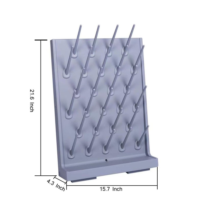 YTFLOT Lab Supply Drying Rack Pegboard Bench-top Wall-Mount Laboratory Glassware
