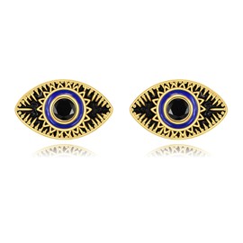 SILBAZ Evil Eye Earrings 925 Sterling Silver Evil Eye Earrings Studs for Women Mom Friends