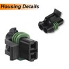 MUYI 280 Series Weather Pack Connectors 2-Pin Waterproof Connector Kit