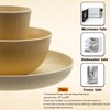 Wheat Straw Dinnerware Set, 36pcs Dishes Plates and Bowls Sets,