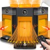 Space Heater, Space Heaters for Indoor Use with Humidifier/Sensor/ECO/3D Flame