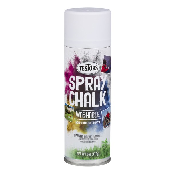 Testors Spray Chalk, White, 6 Ounce (Pack of 1), 307587