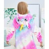 WPJSONECORN Kids Unicorn Onesie Animal Pajamas Cosplay Costume Sleepwear