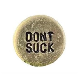 GANPUB Funny Golf Ball Marker, Dont Suck,Humor Novelty Golf Ball Markers with Funny Words,Golf Ball Marker Hat Clip,Golf Gag Gifts for Men or Women Golfers Golf Lovers, Golf Ball Markers
