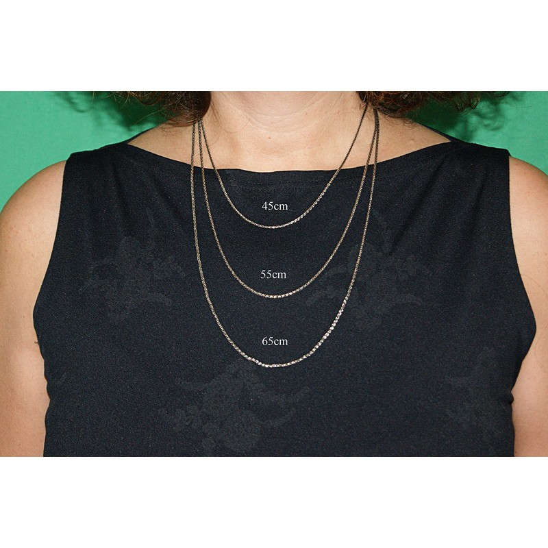 Kiss of Leather Black and silver chain made of 925