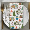 Croar Happy Camper Kitchen Dish Towels Set of 2, Camping