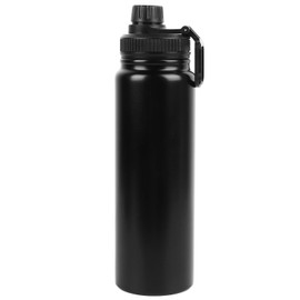Sport Insulated Bottle Black Stainless Steel Double Wall Vaccum 800ml Insulated Sports Water Cup for Travel Daily Exercise