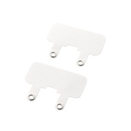 Elecom P-STHD2WH Smartphone Strap Holder Sheet, 2 Pieces, 2 Openings Type, Can Be Worn on the Neck, Shoulder or Crossbody [Shoulder Strap, Hand Strap, Neck Strap, Etc] White