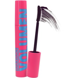 Maximo Volume Máscara de Pestañas, Rosa y Azul, Fórmula Voluminizadora, Negro                                                                         