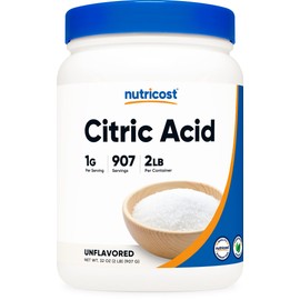 Nutricost Citric Acid Powder (2LB) - Non-GMO, Gluten Free