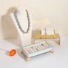 Porta-anillos de terciopelo con ranuras para organizar joyas, Estante de