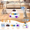 MOHAYA Interactive Cat Toys for Indoor Cats,4-in-1 Automatic Kitten Toy,Motion
