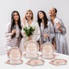 96Pcs Bridal Shower Party Decorations Rose Gold Themed Tableware Bride