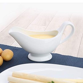 Holst Porzellan SA 115 Gravy Boat 0.33 L "Lukullus", White, 21 x 7.5 x 12.5 cm