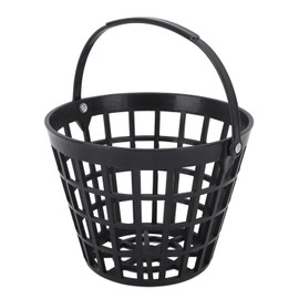 Black Golf Ball Basket Nylon Plastic Golfball Container Golf Ball Holder Contain with Handle Stadium Accessories for 50Pcs