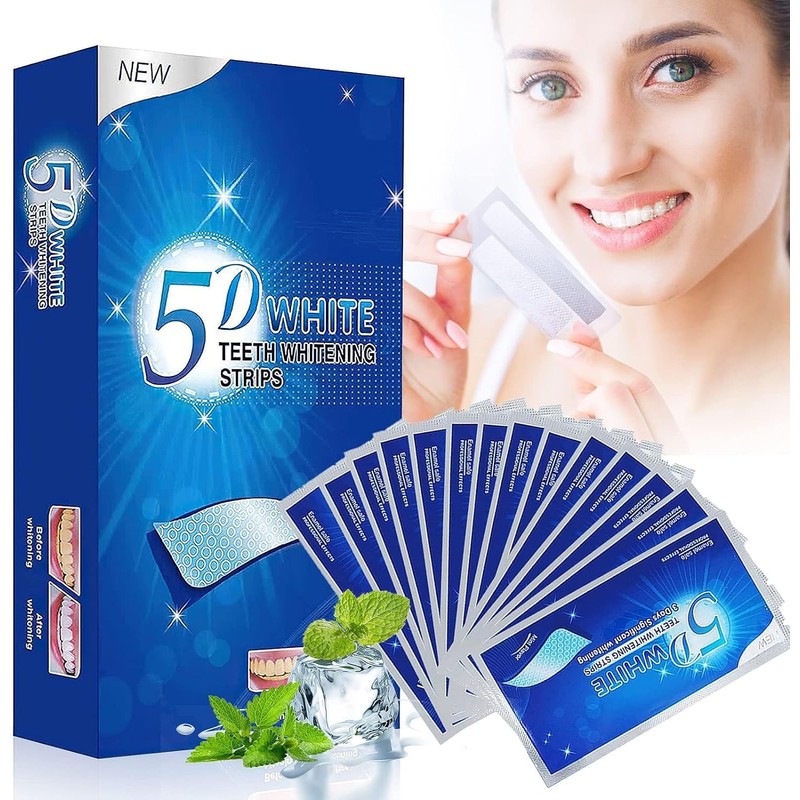 14pcs Tiras Blanqueadoras Dientes Blanqueador Dental Teeth Whitening Strips