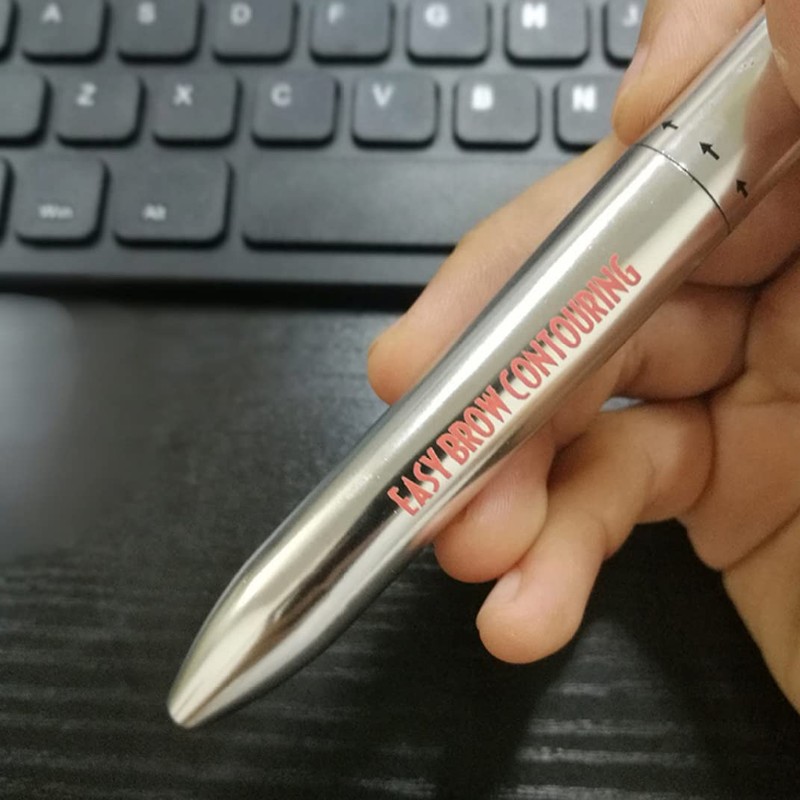Pen de contorno de cejas 4 en 1 giro duradero