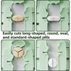 Pill Cutter Splitter with Adjustable Slot, 1/2 1/3 1/4 Tablet