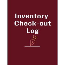 inventory check-out Log: inventory check out and check in time, horizontal landscape page, 20 entries per page