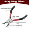 HARFINGTON Snap Ring Plier 7" CR-V Internal Circlip Pliers with