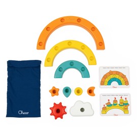 Chicco Gioco Arcobaleno 2in1, Gioco a Incastri Seguendo Colori e Forme, per Imparare a Contare, Gioco Bambini, 12-36 Mesi