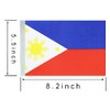ZXvZYT Philippine Filipino Flag Banner String,Small Mini Philippines Pennant flags,For