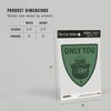 Die Cut Sticker Smokey Bear, Only You, Duotone, Contour Vinyl