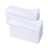 CoCoUSM Solid White Cotton Handkerchiefs for Wedding Party DIY Draw