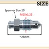 AERZETIX - C73956-2x Valves, Bleeding Screw M10x1.25 - Compatible with