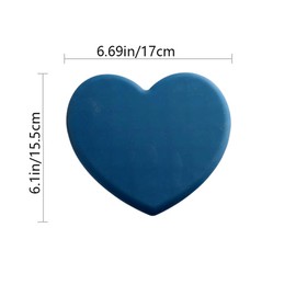 2 Pcs Silicone Trivet Mats, Heat Resistant Heart-Shaped Hot Pot Holder Coasters, 6.7 inch Non-Slip Kitchen Hot Pads Placemat for Pots and Pans