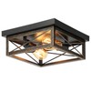 Oil Rubbed Bronze Hallway Light Fixture Ceiling, 2-Light Farmhouse Industrial